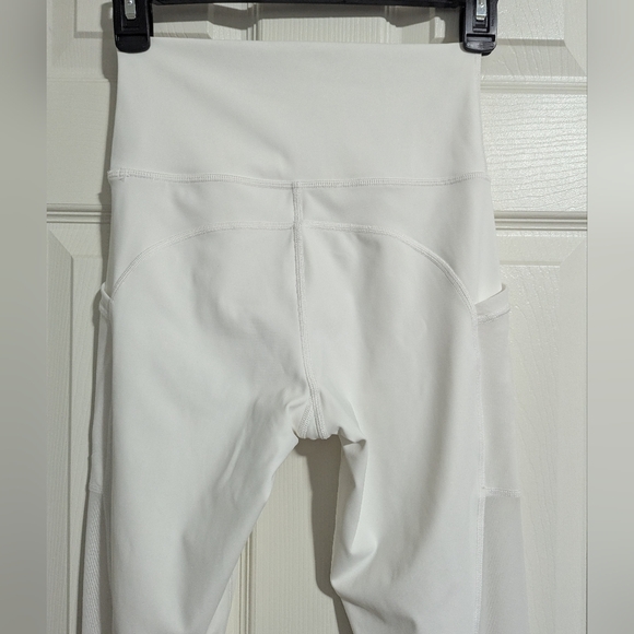 Aerie Offline Goals 7/8 Legging White Mesh Details High Waist Medium - Picture 8 of 9